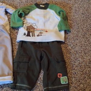 Lot of 2 Fall winter Pants outfits Infant boys